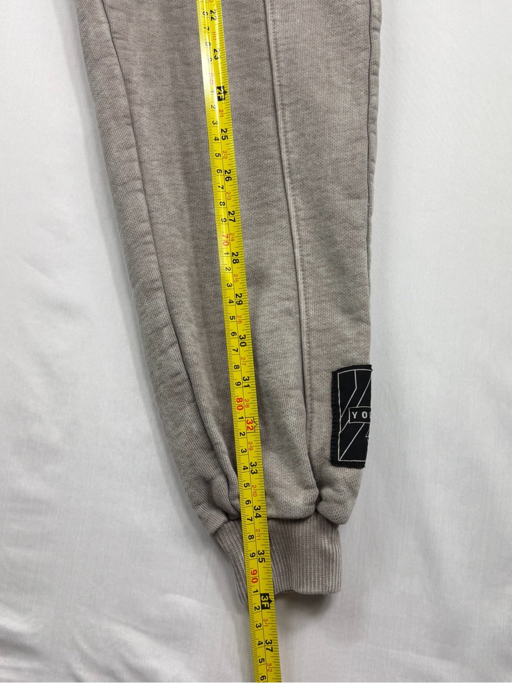 YoungLa 205 Light Brown/Grey Washed Heavyweight Gym Sweatpant Joggers Men Size M - Picture 9 of 10
